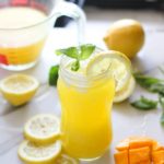 fresh squeezed mango and lemonade